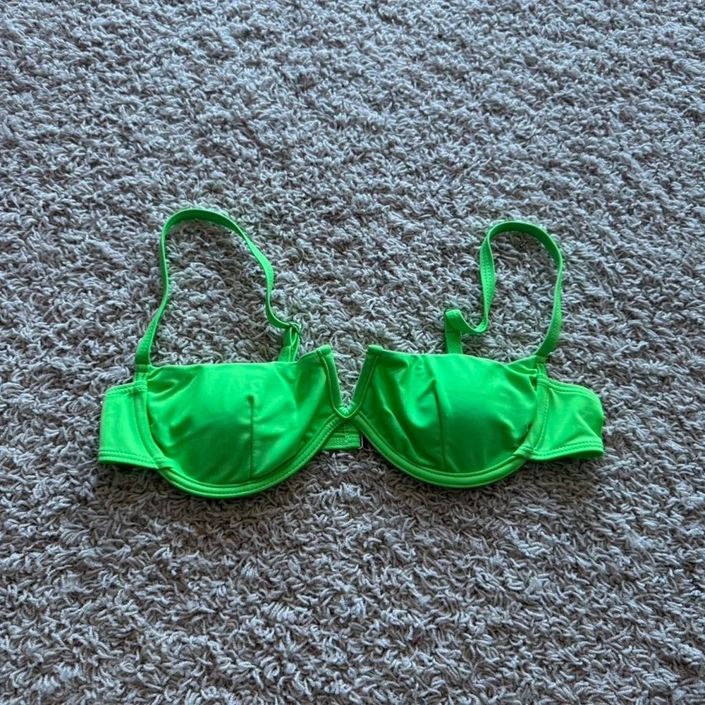 Neon green bikini top size womens medium SHEIN
